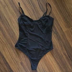 💥Buy2Get1Free💥AFRM Elegant Black Bodysuit